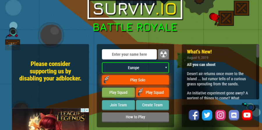 Battle Royale Games Unblocked Io
